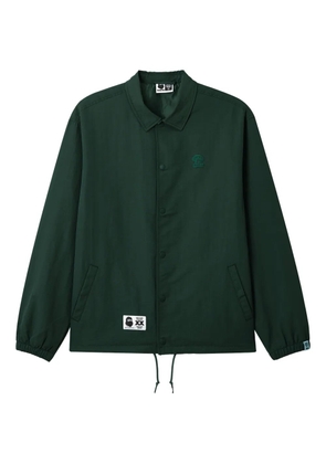 FINGERCROXX logo-patch jacket - Green