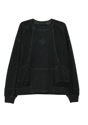 FIVE CM patchwork sweatshirt - Black