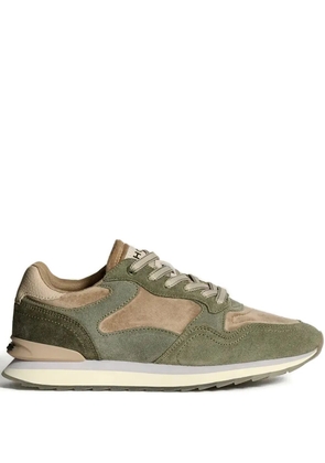 Hoff panelled lace-up sneakers - Green