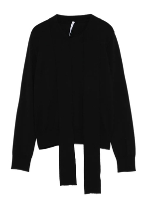 Liviana Conti tie-detail sweater - Black