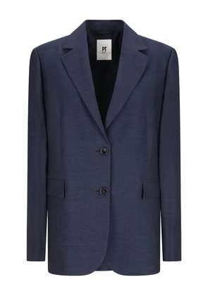 PT Torino three-button linen jacket - Blue
