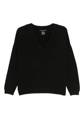 Majestic Filatures V-neck boxy sweater - Black