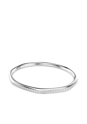 Swarovski Dextera faceted crystal-embellished bangle - Silver