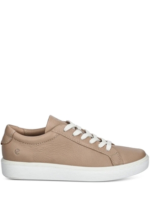 ECCO Soft 60 leather lace-up sneakers - Neutrals