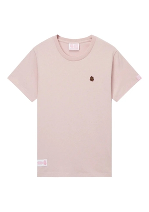 FINGERCROXX embroidered cotton T-shirt - Pink