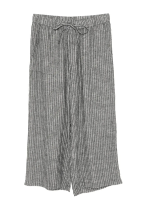 Eileen Fisher stripe-printed trousers - Black