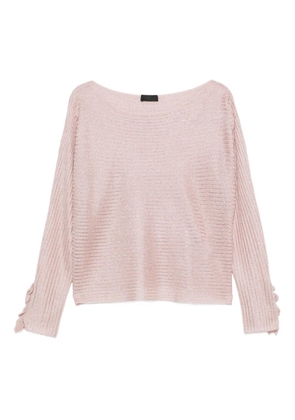 LIU JO ribbed-knit top - Pink