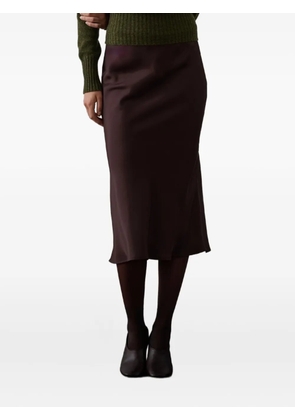 Soeur bias-cut midi skirt - Red