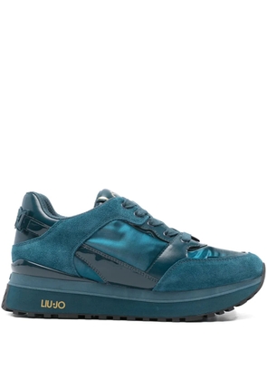 LIU JO leather panelled sneakers - Blue