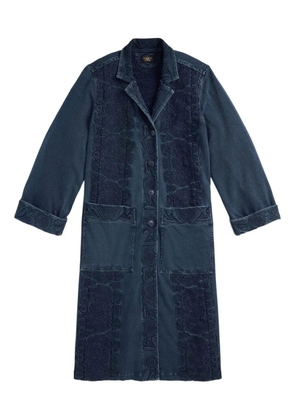Ralph Lauren RRL embroidered cotton coat - Blue