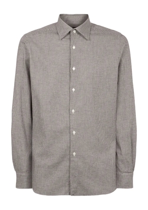 slowear check-pattern shirt - Brown