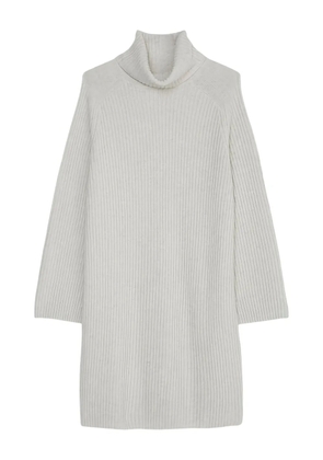 Marc O'Polo turtleneck ribbed mini dress - Grey
