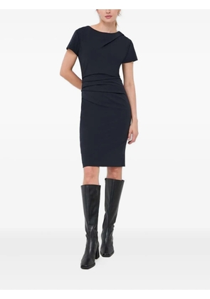 Tiger of Sweden draped short-sleeve midi dress - Blue