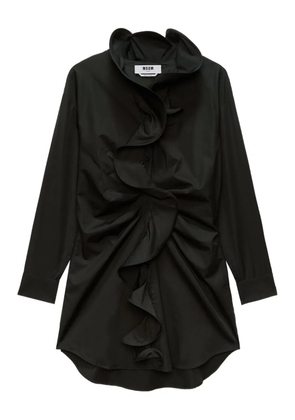 MSGM ruffled shirt dress - Black
