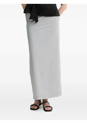 Isabelle Blanche A-line midi skirt - Grey