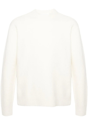 Jil Sander crew-neck boiled wool jumper - White