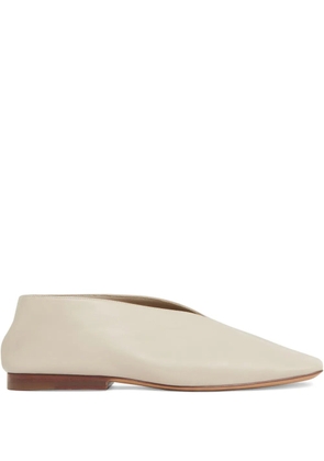 Mansur Gavriel leather ballet flats - LIGHT GREY