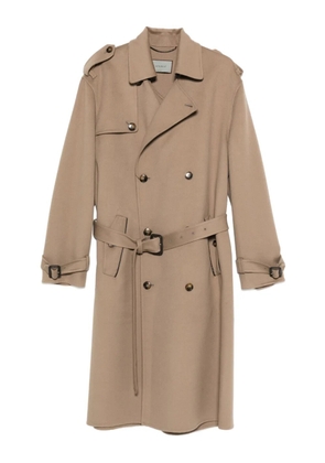 Canali belted double-breasted coat - Neutrals
