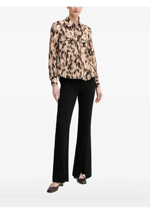 Pedro Del Hierro leopard-print shirt - Brown