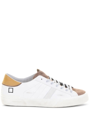 D.A.T.E. leather-panelled low-top sneakers - White