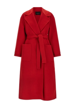 Fabiana Filippi belted-lapel coat - Red
