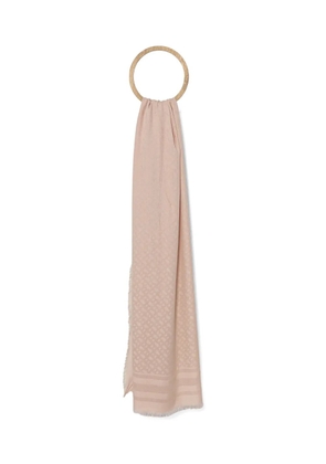 BOSS geometric-pattern scarf - Pink