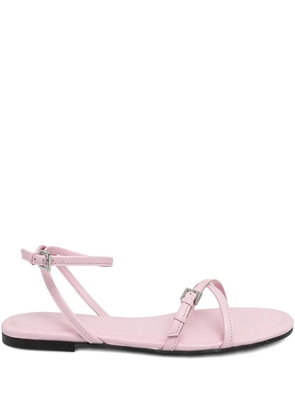 HUGO buckle-fastening cross-strap sandals - Pink