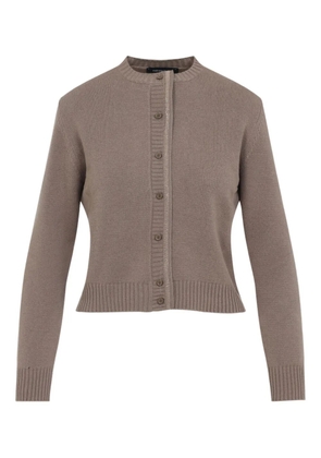 Fabiana Filippi ribbed button cardigan - Neutrals
