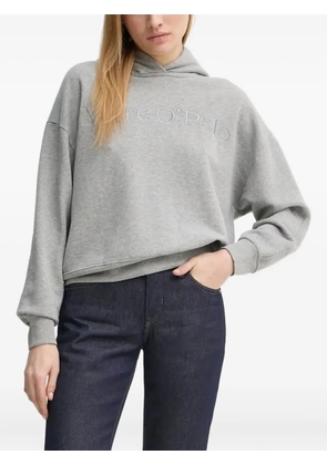 Marc O'Polo embroidered-logo hoodie - Grey