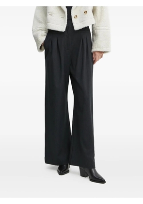 MUNTHE pinstriped pleated trousers - Black