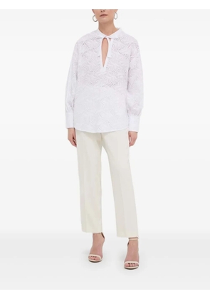 Silvian Heach cut-out details blouse - White