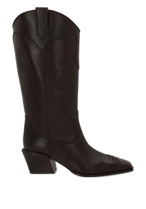 Paris Texas 50mm Bettina square-toe boots - Brown