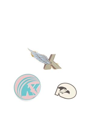 Kiko Kostadinov graphic-print pins - Gold