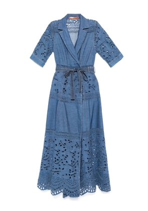 Ermanno Scervino lace-embellished maxi dress - Blue