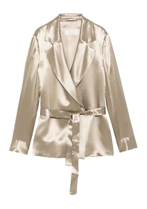 Peserico satin blazer - Green