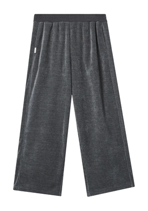 FIVE CM velour textured track pants - Grey