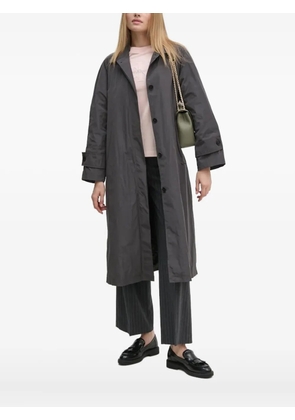 Sandro Ferrone button-fastening longline coat - Grey