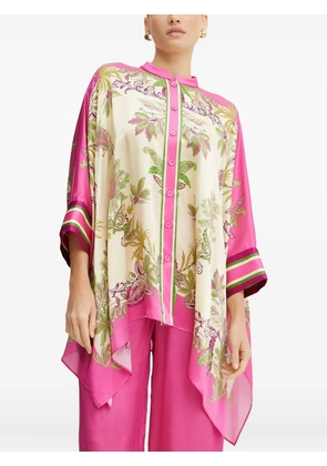 LUISA SPAGNOLI paisley-print button-front tunic - Pink
