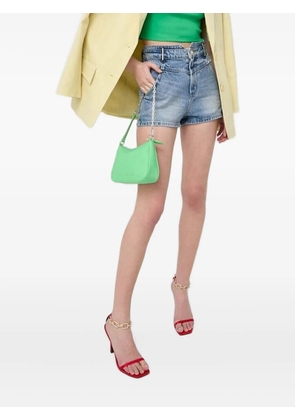 Miss Sixty chain-lock denim mini shorts - Blue