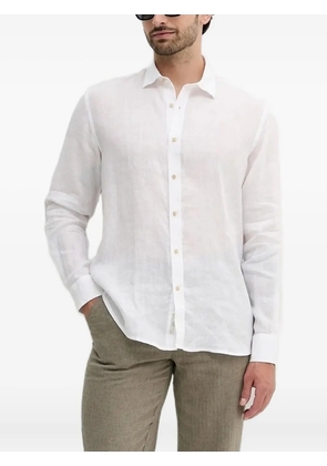 LIU JO long-sleeve linen shirt - White