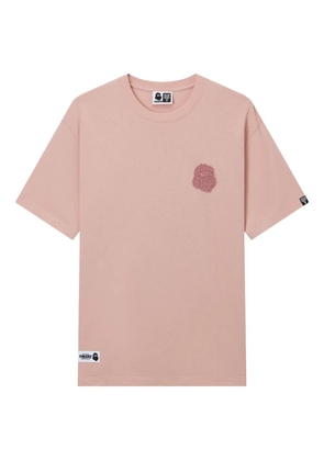 FINGERCROXX embroidered-patch T-shirt - Pink
