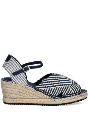 Gant 60mm striped wedge pumps - Blue