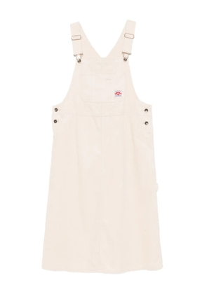 FINGERCROXX cotton corduroy dungaree dress - Neutrals