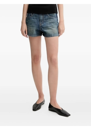 Miss Sixty logo-plaque denim shorts - Blue
