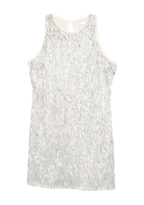 Patrizia Pepe sequin-embellished mini dress - Grey