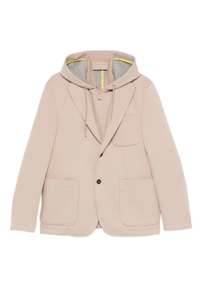 Manuel Ritz hooded single-breasted blazer - Neutrals