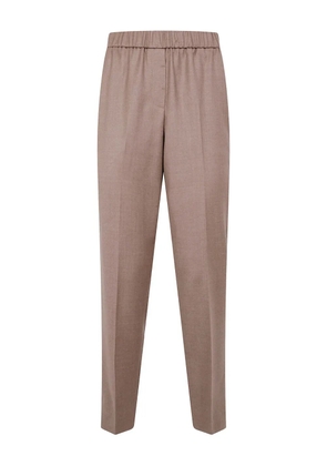 Peserico elastic-waist trousers - Neutrals