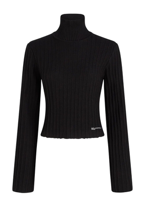 Karl Lagerfeld Jeans ribbed turtleneck sweater - Black