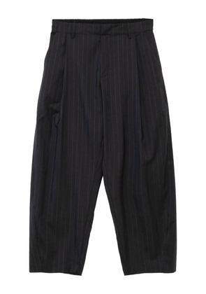 CROQUIS pleated pinstripe trousers - Grey