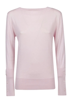 Snobby Sheep button-cuff silk sweater - Pink